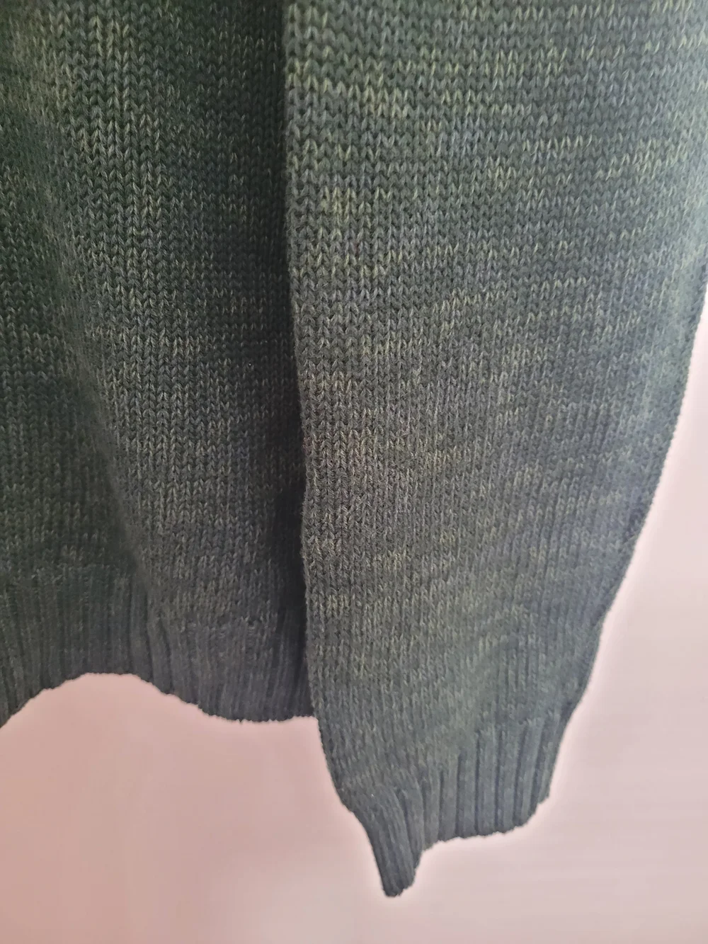 Chaps Men's Dark Green Crewneck Sweater Cotton Large